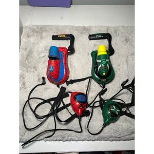 HTF SPIDER-MAN + DOCTOR OCTOPUS Laser Blaster Tag Set WRIST GUNS & CHEST RIGS
